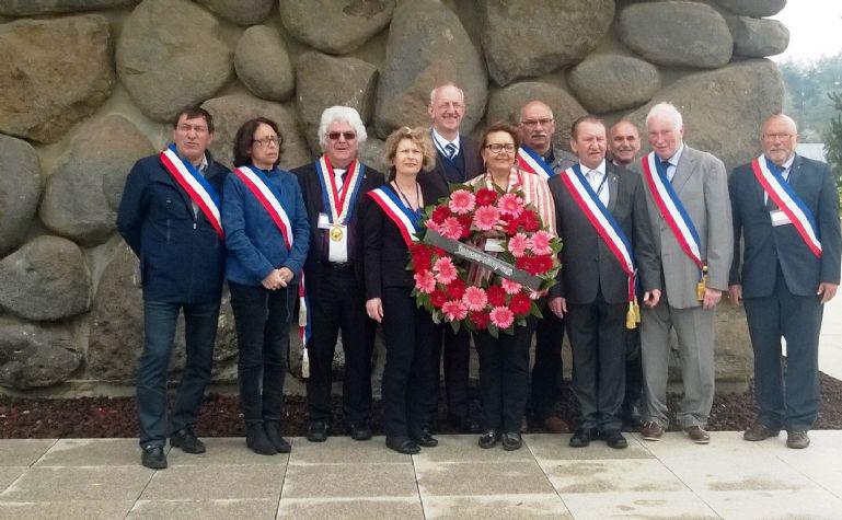 A delegation of French mayors of cities with dedicated memorials to the Righteous Among the Nations took part in the Holocaust Remembrance Day Wreath-Laying Ceremony in the Hall of Remembrance